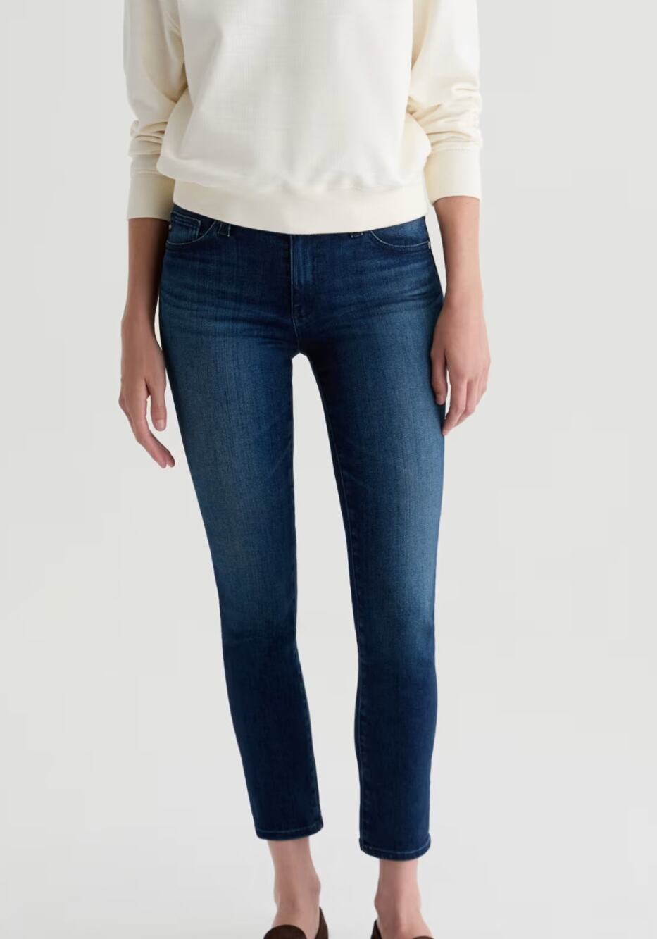AG Prima Ankle Cigarette Leg Dark Wash Jeans 29R